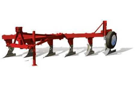 Mouldboard on land plough
